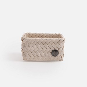 Handed By Fit編織方形分隔籃tiny 香檳白