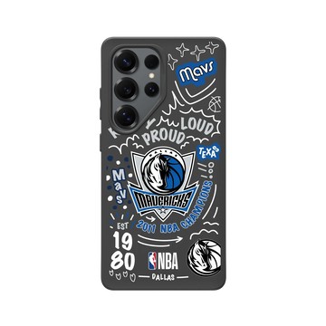 Galaxy S25 Ultra SolidSuit 黑 - NBA - 塗鴉系列-達拉斯獨行俠 Dallas Mavericks - Graffiti