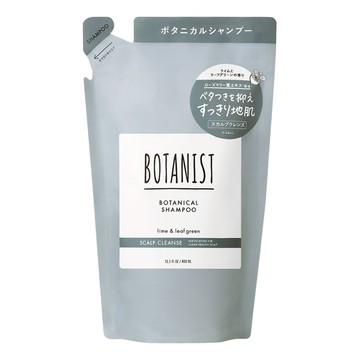 BOTANIST 頭皮清潔洗髮乳 補充包 萊姆&綠葉 400ml-頭皮護理、控油、深層清潔  1件