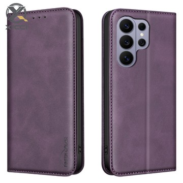 SAMSUNG XICCI RFID 屏蔽皮革翻蓋適用於三星 Galaxy S26 S26Plus S25 S25Ult