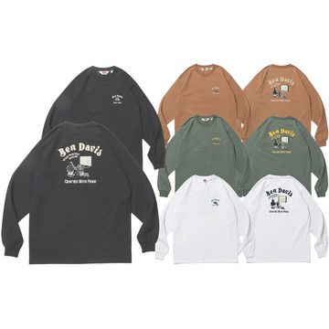 BEN DAVIS 25780027 THEATER EMBRO L/S TEE 長T (四色)