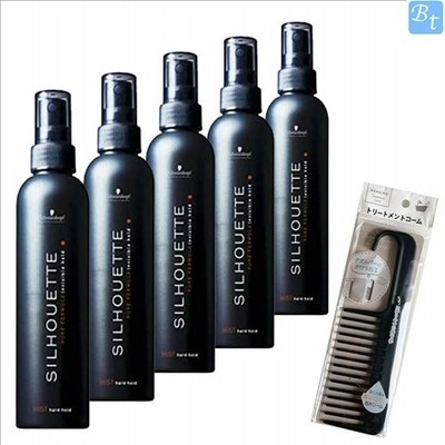 シュワルツコフ シルエット ハードミスト 200ml 5個セット & トリートメントコーム ヘアミスト