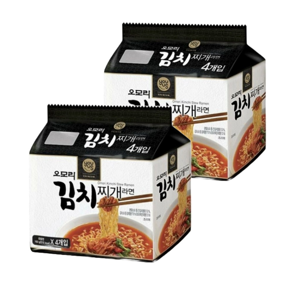 韓国ラーメン オモリキムチチゲラーメン 160g x 8袋 キムチラーメン インスタントラーメン 韓国食品