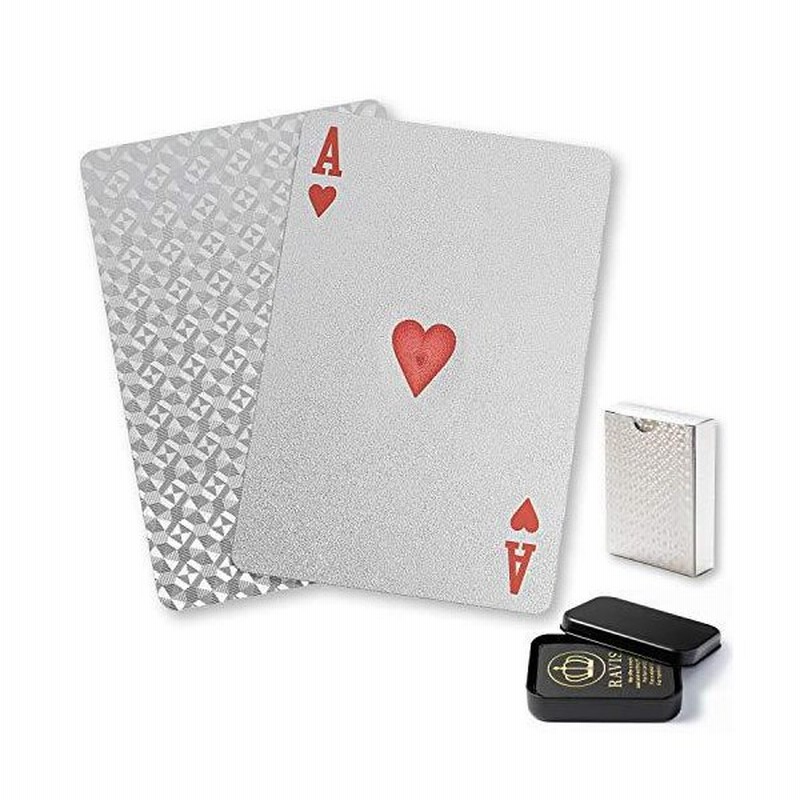Ravis トランプ ゴールド 防水 フレックスカード マジック おしゃれ 手品 高級 かっこいい パーティー ケース付 54枚 シルバー 通販 Lineポイント最大0 5 Get Lineショッピング