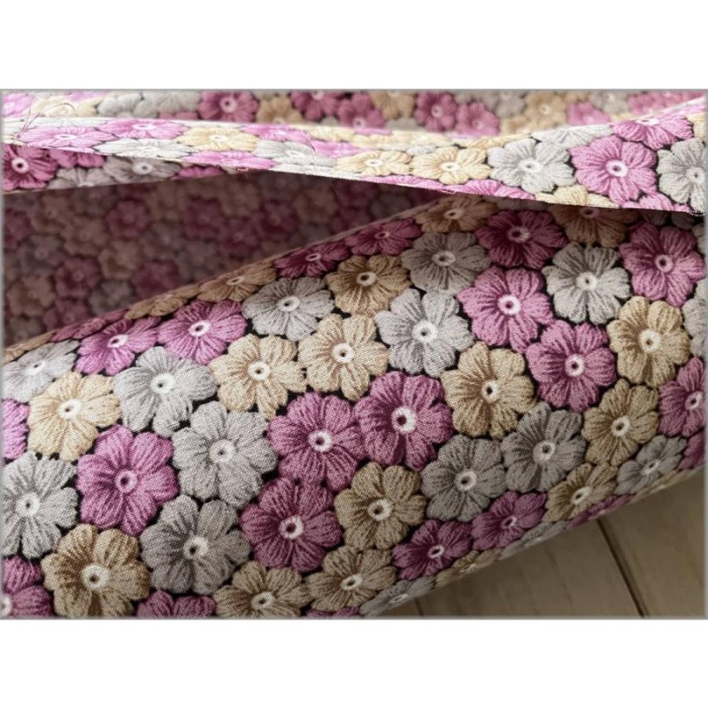 marble 50cm シーチング 生地 布 おしゃれ 花柄 かぎ編み 転写風 プリント コットン pink 2A | LINEショッピング