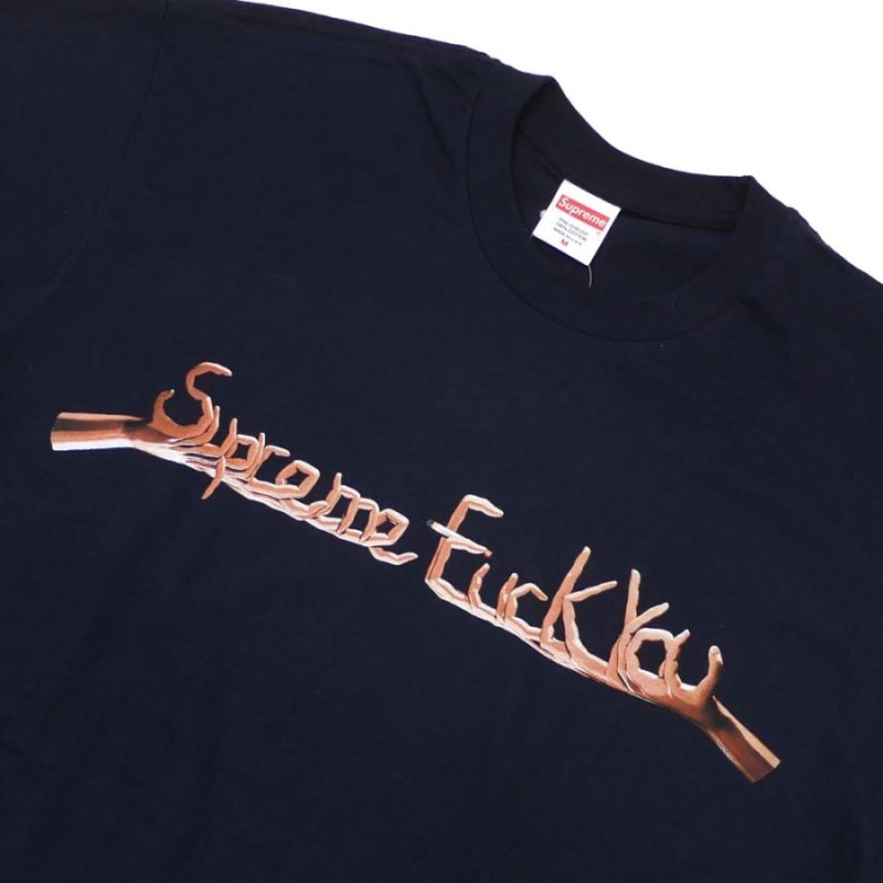 トップスM supreme NAVY who the fuck tee Tシャツ 新品