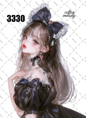 original sticker no.3330 人物貼紙 原創貼紙 原創人物貼紙 裝飾貼紙 cotton melody