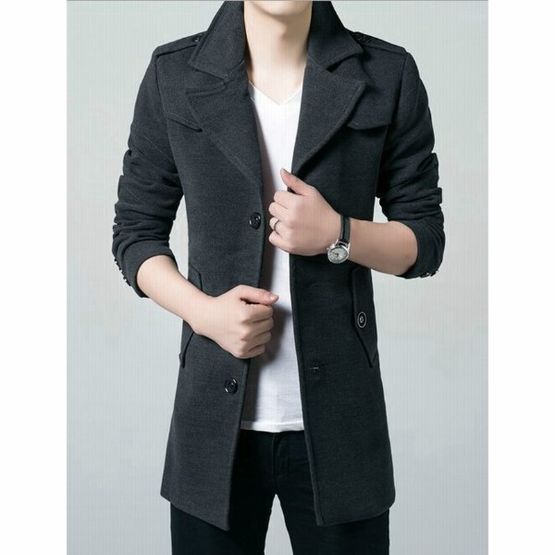 2枚送料無料 春新品 フォーマル メンズトレンチコート ツイード カジュアル スプリングコート ロング丈 スリム 欧米風 チェスターコート 紳士服 通販 Lineポイント最大0 5 Get Lineショッピング