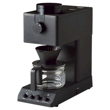 TWINBIRD 職人級全自動手沖咖啡機 日本咖啡教父田口護監製 六向注水設計 石臼式磨豆機 日本燕三条職人工藝製造  CM-D457TW  黑色