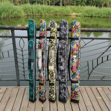 彩色魚竿包加厚可折疊漁具包釣魚便攜式魚竿背包魚竿收納袋鑫弘-戶外運動