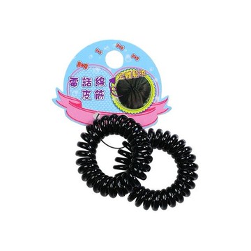 Dadaisun~電話線髮束(#665黑色小)2入