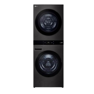 【LG 樂金】WashTower AI智控洗乾衣機 一體成型 尊爵黑WD-S2220B加贈LINE九陽多功能料理鍋
