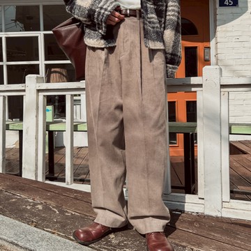 【Metanoia】🇰🇷韓製  燈芯絨落地褲