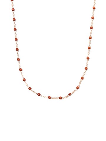 Gigi Clozeau - 18kt rose gold Classic Gigi beaded necklace - women - Resin/18kt Rose Gold - One Size - Pink