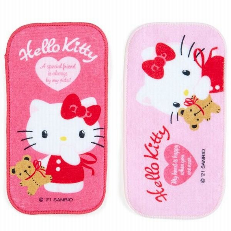 ♡キティ・プチタオル♡ 2 キティ ワンワンバージョン プチタオル 楽天