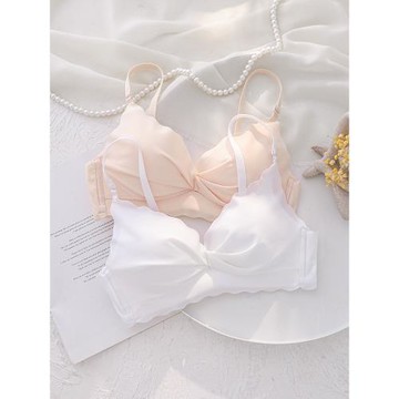 無痕內衣女無鋼圈小胸聚攏大胸顯小收副乳防下垂薄款少女風文胸罩
