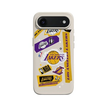 iPhone Air SolidX 貝殼灰 - NBA - 拼貼系列-洛杉磯湖人 L.A. Lakers - Collage