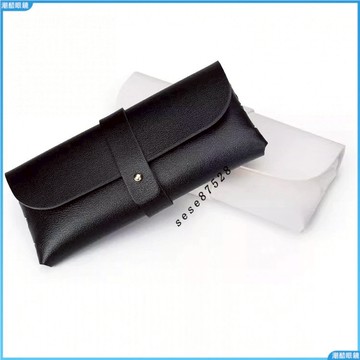 眼鏡盒 近視眼鏡盒 黑色皮質眼鏡盒 皮眼鏡盒 PVC釘扣軟包太陽鏡盒 墨鏡盒 鏡盒 高質量眼鏡盒 眼鏡配件