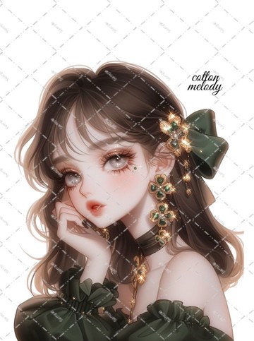 original sticker no.2355 人物貼紙 原創貼紙 原創人物貼紙 裝飾貼紙 cotton melody