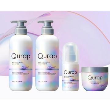 Qurap波光覆膜修護洗髮精440mL/潤髮乳440g/免沖洗髮油80mL/護髮膜180g
