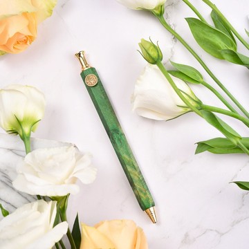 可客制化 定心筆 穩定木按壓簽字中性筆