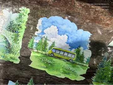 森之驛站 OKMT新七天流麻咕卡貼紙PET手帳膠帶