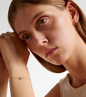 Stone and Strand All My Love 10kt gold bracelet with diamonds