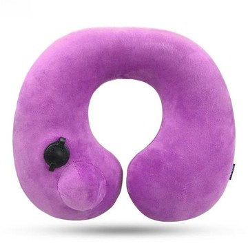 環保自動按壓充氣U型枕旅行戶外睡枕便攜護頸椎枕旅游三寶充氣枕