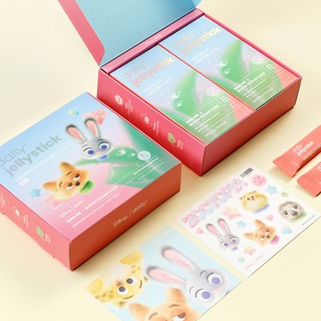 [ZOOTOPIA EDITION] Daily Jelly Stick Aloe Immune & Sugar Cut 14 Sticks*2 boxes (+Sticker) (4-week supply)