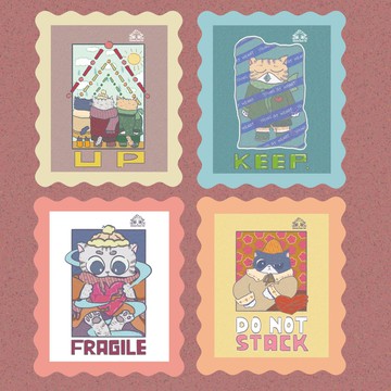 【單張貼紙】心靈郵票