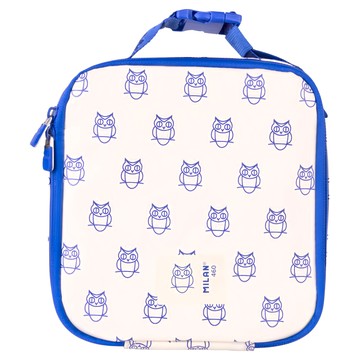 MILAN 保溫保冷手提便當袋 經典印花款 3.9L  20 x 11 x 27cm  貓頭鷹  1個