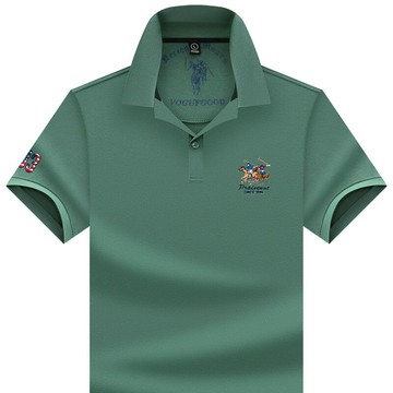 【新款熱賣】男裝夏季新款現貨純色短袖商務日常休閑男士polo衫潮流款