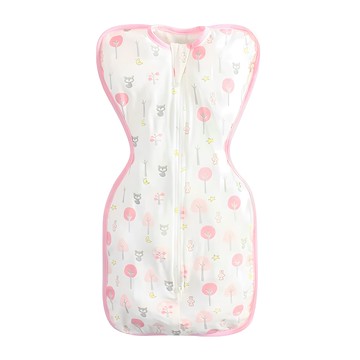 OhBabyLying 夏季薄款蝶形包巾  包手設計 避免刮花小臉  粉色森林動物