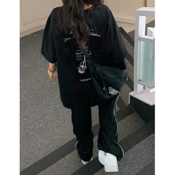 【飯團原創】韓版上衣 oversize t恤 ins 風 ins 風衣服 顯瘦 女生上衣 短袖t恤 純棉 t恤 夏季