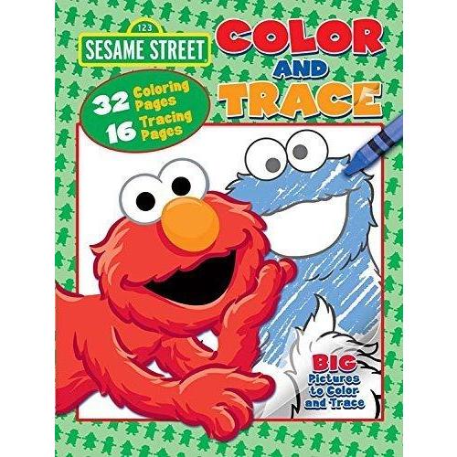 Sesame Street Colour and Trace Colouring Activity Book