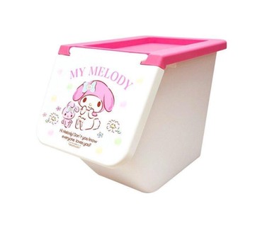 【震撼精品百貨】My Melody 美樂蒂~日本三麗鷗SANRIO 美樂蒂掀開式儲物箱-花朵*22165