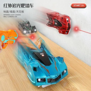 追光爬墻車兒童遙控汽車特技四驅車充電動男孩漂移賽車玩具車