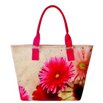 太陽花向日葵時尚帆布休閑包手提包時裝休閑女包數碼印花包