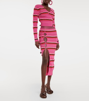 Jacquemus La Jupe Maille Concha midi skirt