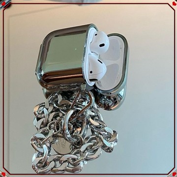 💥電鍍耳機保護殼 高級電鍍適用Airpods4耳機保護套蘋果無線藍牙Pro2軟殼3代耳機套