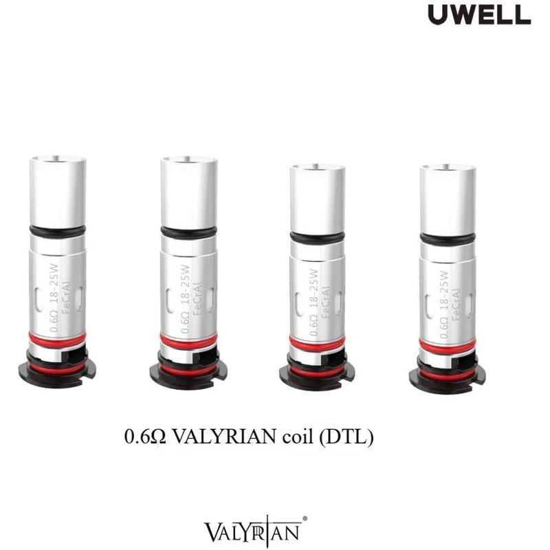 UWELL Valyrain  Valyrain SE Pod Systerm 電子タバコの交換用ポッドコイル 4個パック メッシュコイル（