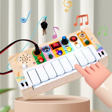 兒童木制電子琴  初學女孩鋼琴多功能可彈奏樂器寶寶早教益智玩具