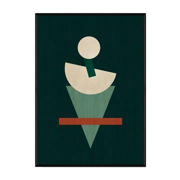 Boluo 菠蘿選畫所 天秤上的重量 APGP3421B  30 x 40cm  黑色