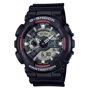 CASIO G-SHOCK 經典原創配色 大錶殼雙顯錶 GA-110RL-1A