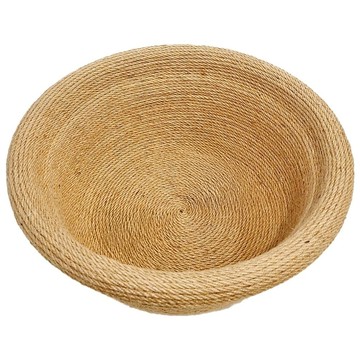 T.N.A. 悠遊 黃麻劍麻盆抓窩 貓抓板  40 x 40 x 16cm  淺棕色  1個