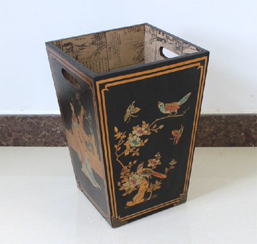 仿古家具辦公家具仿古垃圾桶廢紙簍明清家具字畫卷軸收納桶收納簍