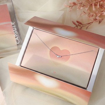【Isha Jewelry】快速出貨！情人節禮物 愛的初心 時空膠囊純銀項鍊禮盒