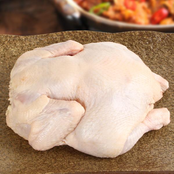 [凍]参鶏湯や白熟（水炊き）用の丸鶏 約1kg ブラジル産 韓国料理 骨付き鳥 骨付きもも肉