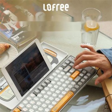 Lofree洛斐 小浪藍牙機械鍵盤(灰色/墨綠色) 贈送注音輸入轉印貼紙