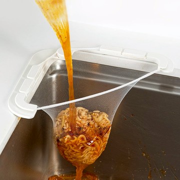 水槽轉角用過濾網架(附極細密過濾網50入) 單一規格